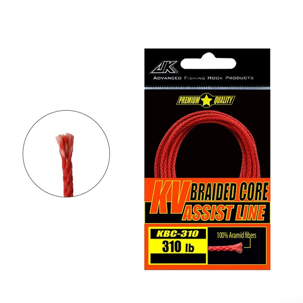 100~310LB For Braided 8 Strands Fishing Assist Line PE Hollow Core Hook Binding Rope for Heavy Duty Fishing (310LB)