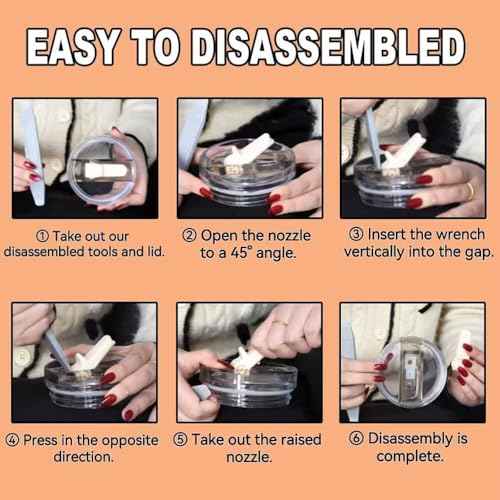 2 Pack 40 oz Tumbler Detachable Flip Straw Lid Replacement Fit for Stanley Quencher ProTour,Leak Proof Lid Compatible with Stanley Cup,No Spill Flip Top Tumbler Cover for Stanley Cup Accessories