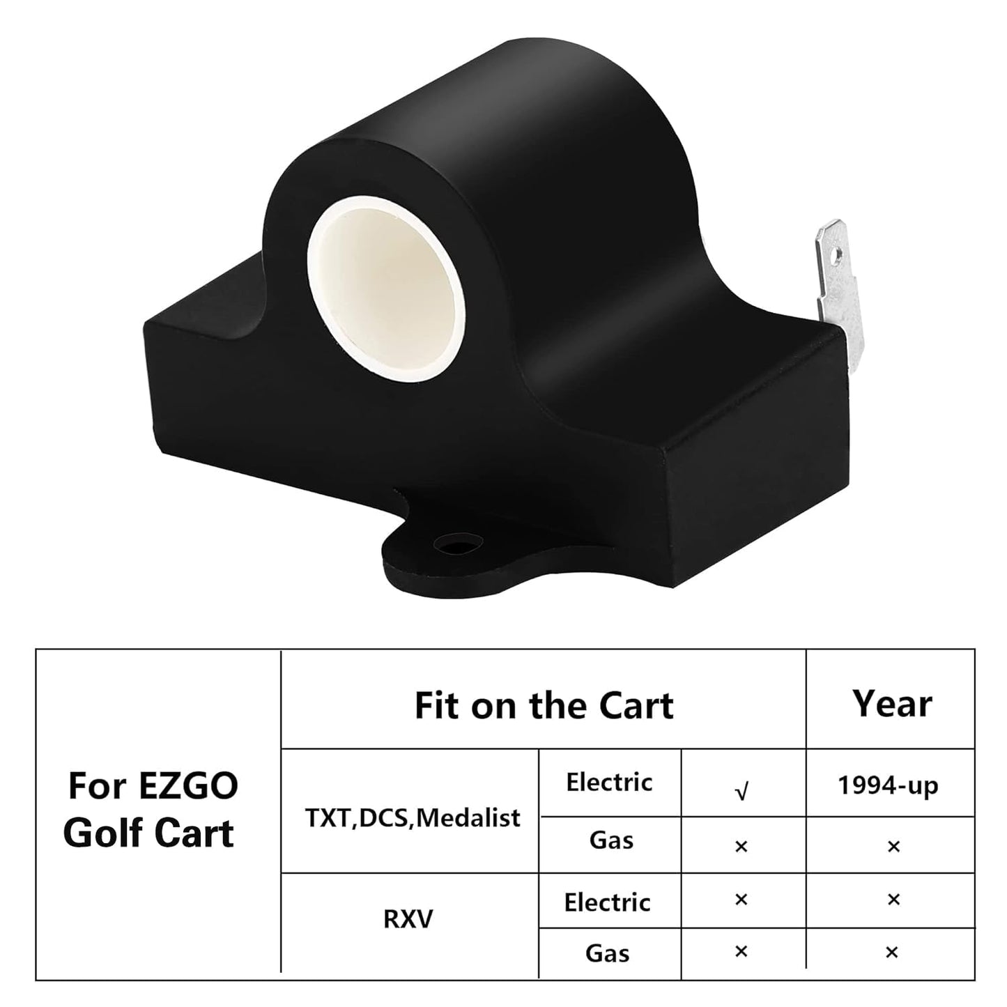 10L0L Golf Cart Inductive Throttle Sensor for EZGO TXT Medalist Electric 1994 & Up Golf Carts Replaces 25854G01 25854-G01