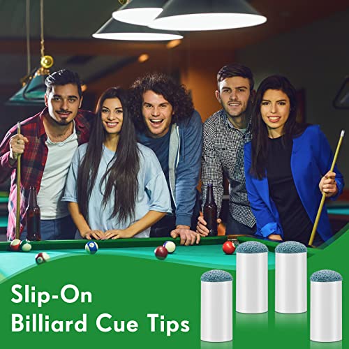 12mm Pool Cue Tips 100 Pcs Leather Replacement Billiard Stick Tips