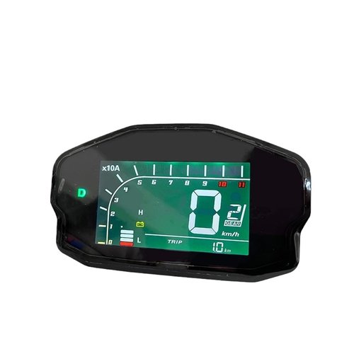 Mechanivis DKD LCD Speedometer Display Adjustable ONE-LIN/CAN-Bus Communication for Fardriver Controller(96v with Bracket)