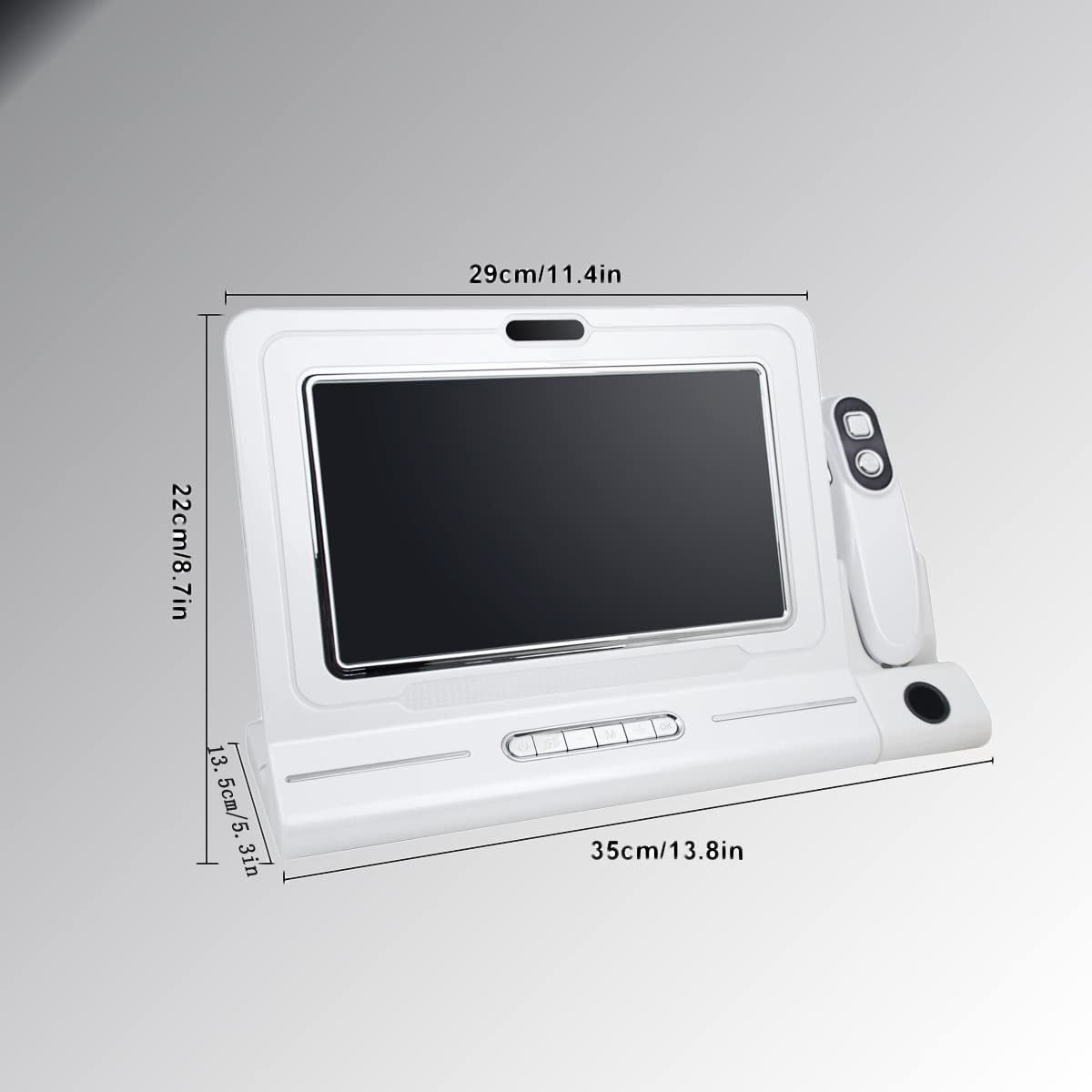 11 Inch LCD Screen Skin Diagnosis Hair Detector Scalp Hair Follicle Moisture Skin Pores Magnifying Analyzer Skin Pigment Tester Portable Rechargeable