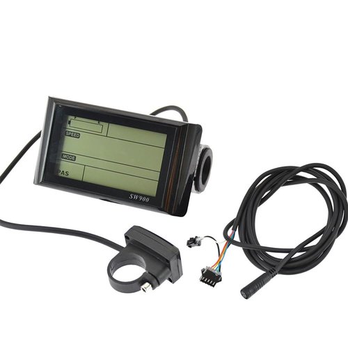 Bloepum 24-72V SW900 LCD Display Control Electric Bicycle Speed Meter Speedometer Wired Speed Counter Code Table E-Bike