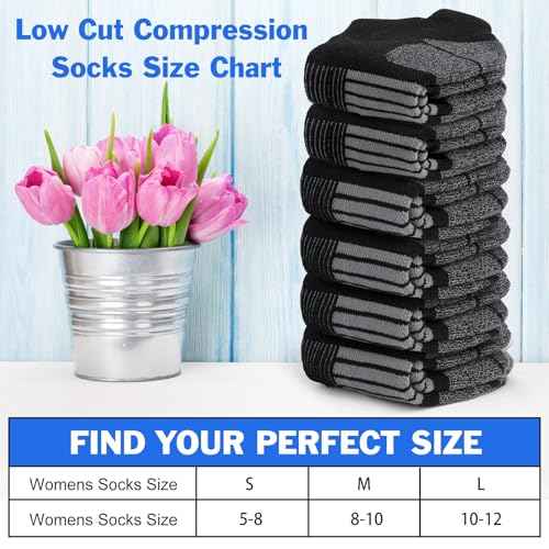 Women Ankle Socks Cushioned Running Athletic Low Cut Gift Socks for Hiking, Sport, Gym, Workout