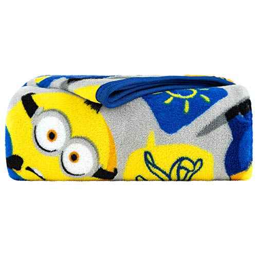 Franco Kids Bedding Super Soft Plush Throw Blanket, 46 in x 60 in, Minions The Rise Of Gru