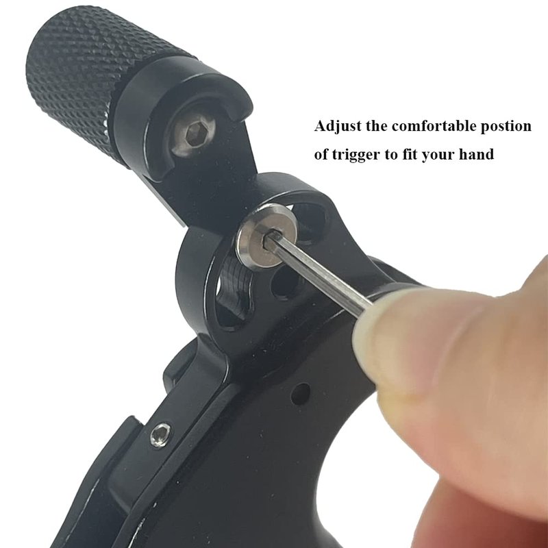 NoxDyn Bow Release for Compound Bow, 3-Finger Archery Release 360° Rotatable Thumb Release for Compound Bow Black
