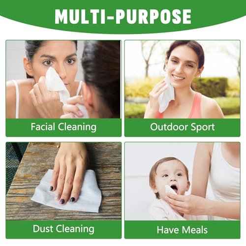 180 PCS Compressed Towel, Mini Compressed Towel Tablets, Disposable Compressed Face Towels, Camping Towel, Portable Bulk Compressed Coin Tissues for Home, Travel, Outdoor Sports