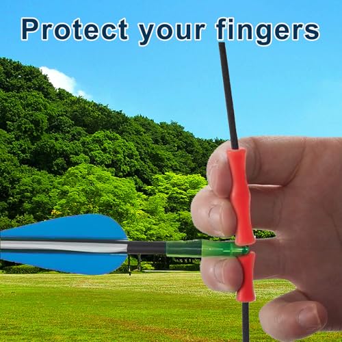 Archery Finger Savers Set for String Protection and Release Control