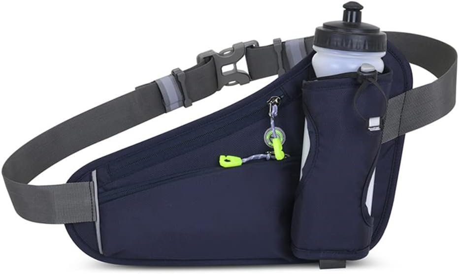 Hydration Running Belt with Bottle, Fanny Pack with Water Bottle Holder Unisex Sport Pouch Belt for Fitness Jogging Hiking Travel