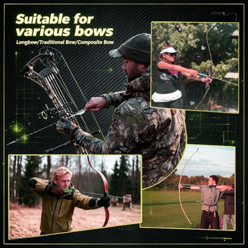 31 Inch Carbon Arrow Set for Target Practice Hunting Arrows with Removable Tips - 24 PC, 4 Colors