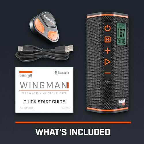 Bushnell Golf Wingman View Golf Speaker with GPS Distances
