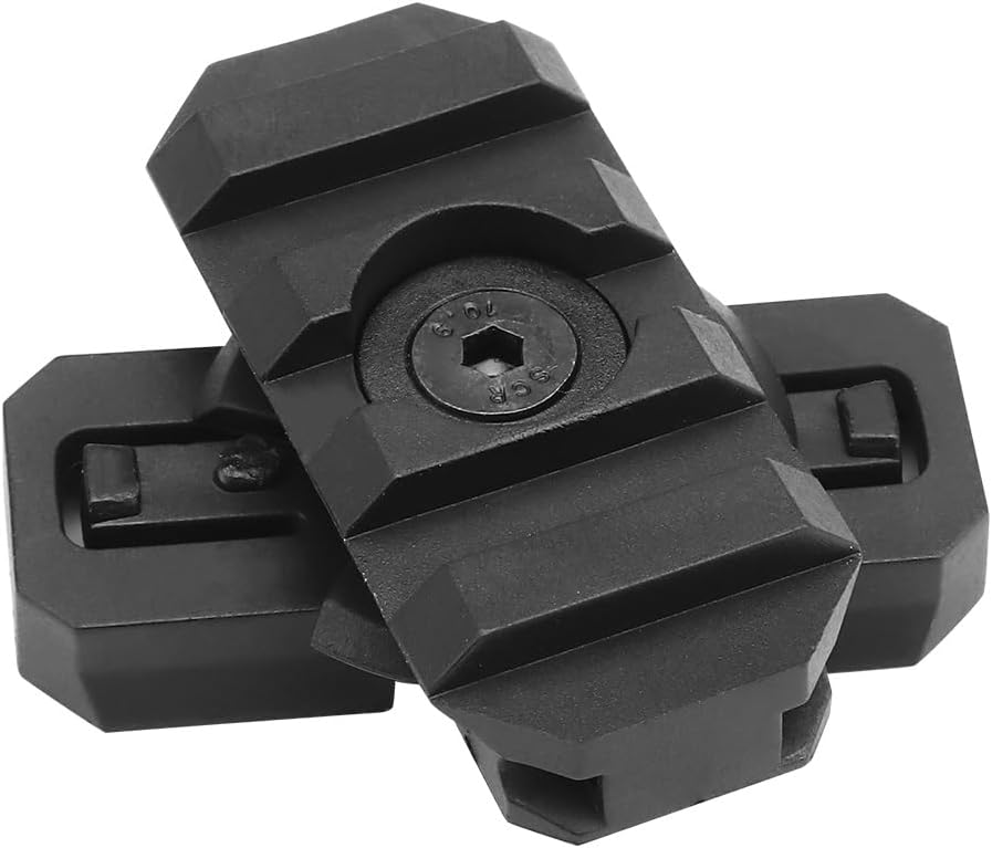 2 Pack Fast Helmet Side Rails Adapter Mount Kit 360 Degrees Rotating Tactical Rail Accessories for ARC 19mm Side Rail