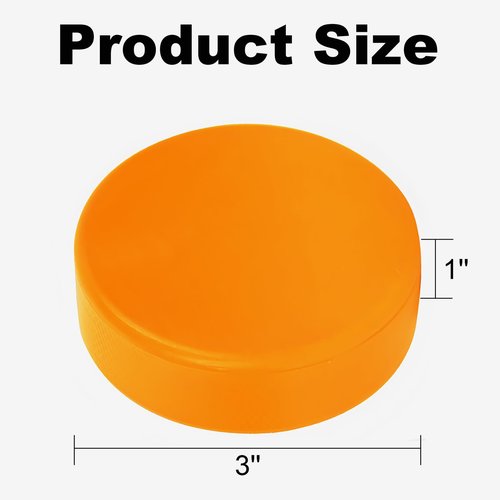 AceFox Weighted Ice Hockey Pucks Heavy Training Puck, 10 oz, Diameter 3'' Thickness 1'', 6 Pack