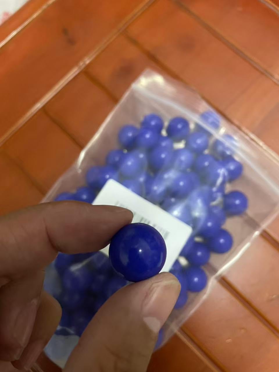 Lambid 100 X 68 Cal. Nylon Balls Projectiles 68 Caliber Solid Plastic Ammo Fit for Byrna SD, Salt Supply S2 and T4E HDR Less Lethal Balls for Target Practice and Home Defense (Blue)