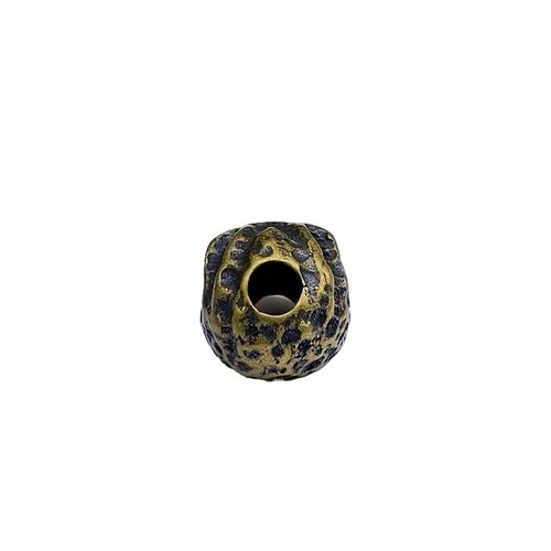 Husiwugear Brass Paracord Beads - EDC Knife Lanyard Beads & Pendant, DIY Metal Decor Accessories for 550 Paracord (Evil Skull)