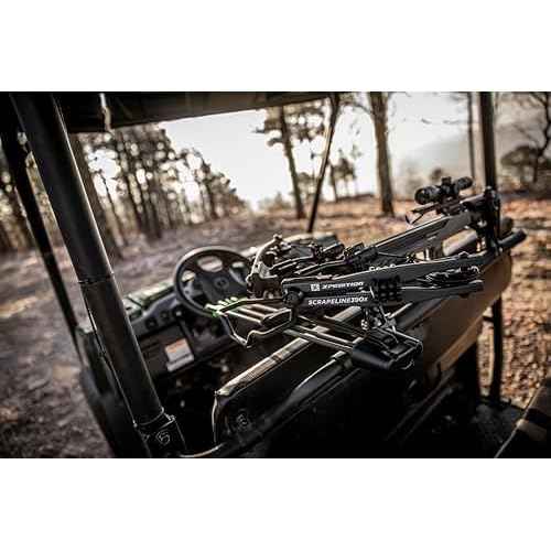 Xpedition Archery Scrapeline 390X Crossbow, 6.7LB 390 Feet Per Second Compound Crossbow Package with 4X32 Scope