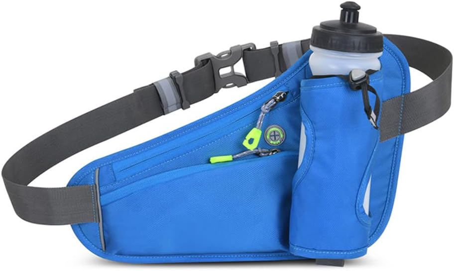 Hydration Running Belt with Bottle, Fanny Pack with Water Bottle Holder Unisex Sport Pouch Belt for Fitness Jogging Hiking Travel