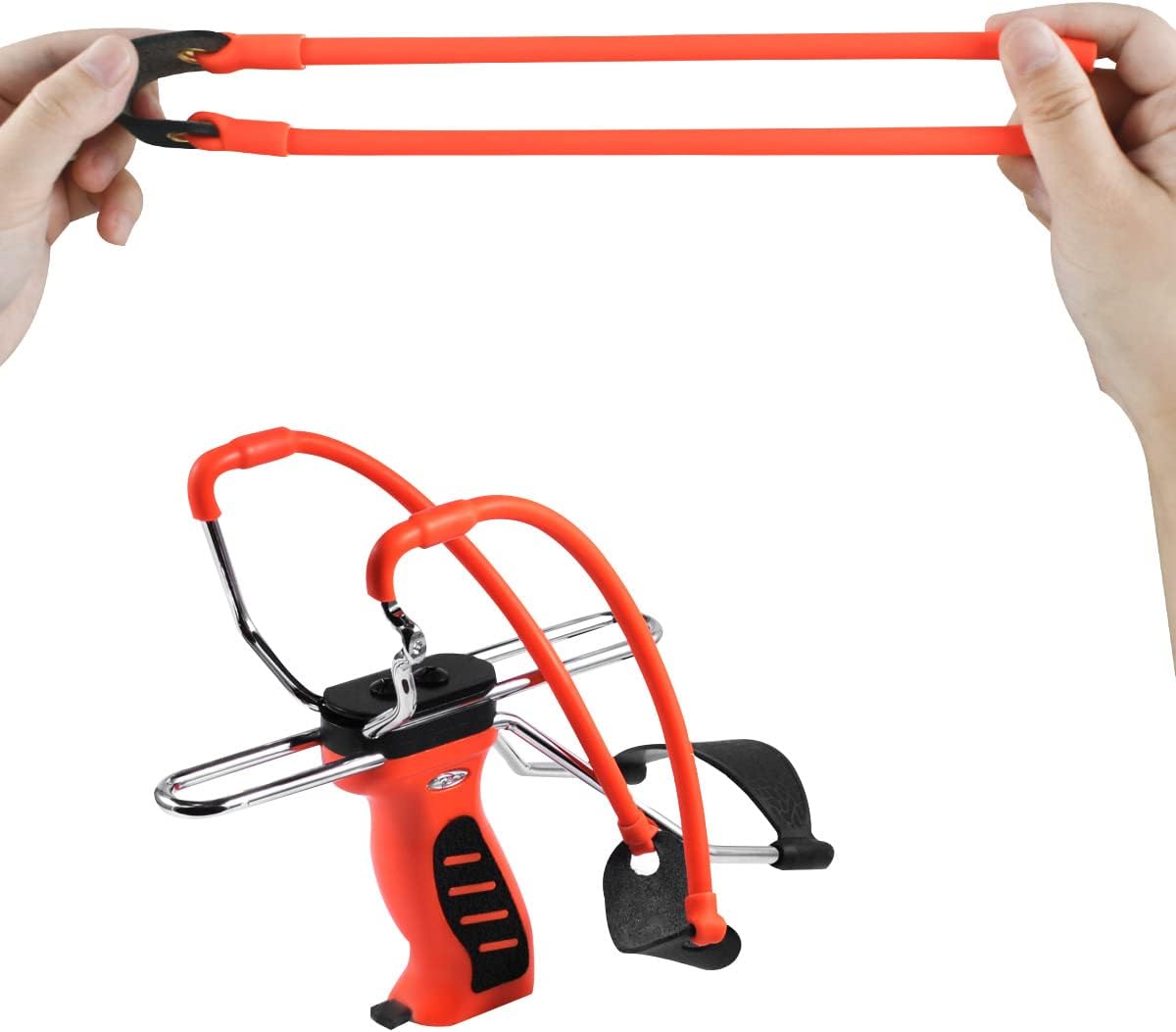 2 Pcs Slingshot Replacement Bands Sets Slingshot Band for Hunting Catapults Outdoor Shooting Shooting Games Elastic Tubular Bands Compatible with Catapult Heavy Pull Slingshot Rubber Replacement Bands
