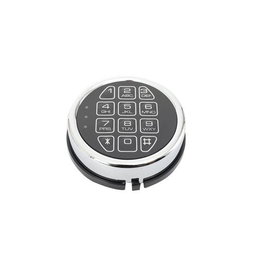 CDZHLTG Electronic Safe Lock Replacement Chrome Keypad Gun Safe Lock with Solenoid Lock, Fits Safe Box Gun Safe