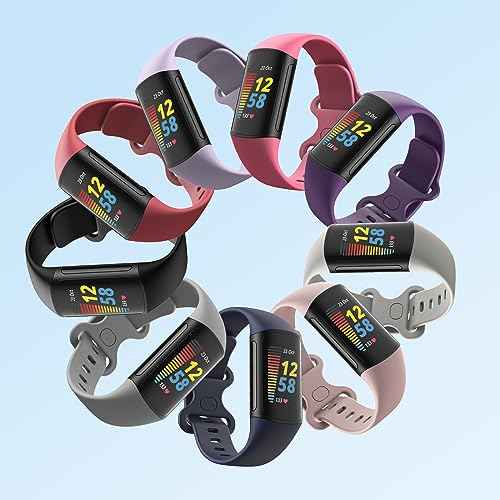 2 Pack Waterproof Bands Compatible with Fitbit Charge 5 / Fitbit Charge 6 for Women Men, Classic Soft Sports Replacement Wristbands for Women Men (Large 7.1''-9.1'', black/black)