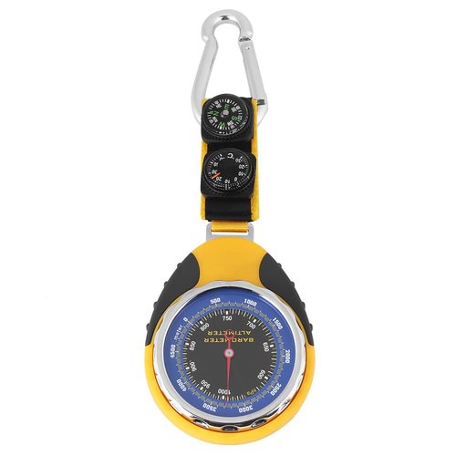 Nikou 4 in 1 Digital Mini Compass Altimeter Thermometer Barometer for Outdoor Camping