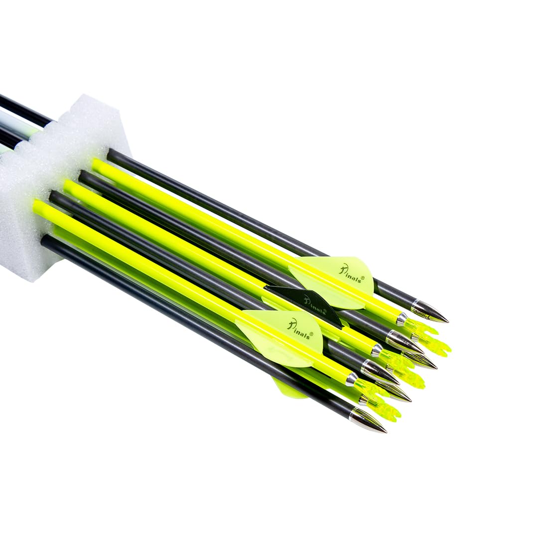 QunYing Archery Carbon Arrow 30 inch 300 340 350 Spine Hunting Arrows for Compound Recurve Bow 12PCS Spine 340
