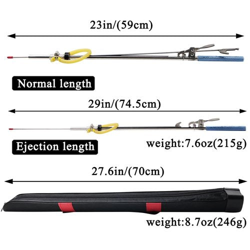 SUFFUSE Lightweight Anti-Corrosion Speargun, Spearfishing, Harpoon Crabbing Equipment, Especially Designed Spear Gun Fishing Gear for Fish Frog and Mole (Package A)