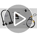 Heavy Duty Bike U Lock with 6FT Cable - Secure Bicycle Lock with Mounting Bracket