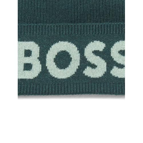 BOSS Mens Big Logo Knit Hat
