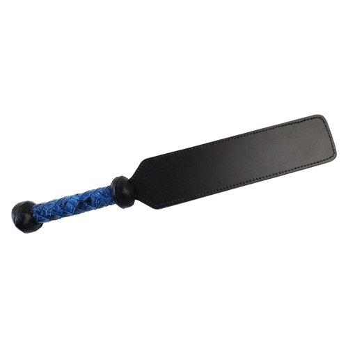 Horse Whip for Equestrianism Traning Short Paddle Riding Whip Blue PU Leather