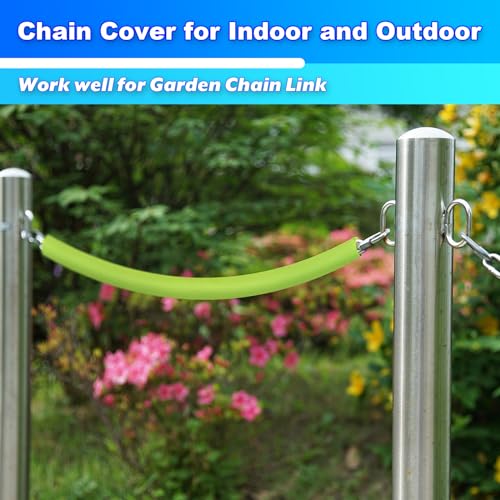 Green Swing Chain Cover 2 Pack Handle Grip Sleeve for Playground & Porch Swings