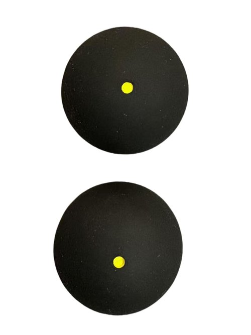VisnzvLux 3 Pieces Single Yellow Dot Squash Ball Custom Logo Professional high Elasticity Resistant to Play for Training and Practice