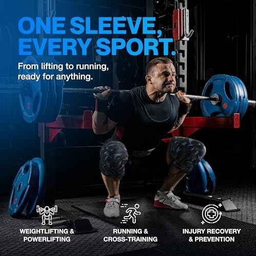 Modvel 7mm Neoprene Knee Sleeves for Men & Women Weightlifting & Powerlifting ? Compression Knee Sleeve Support for Squats, Gym, Training ? USPA, IPL Approved ? Medium Army/dark (Pair)