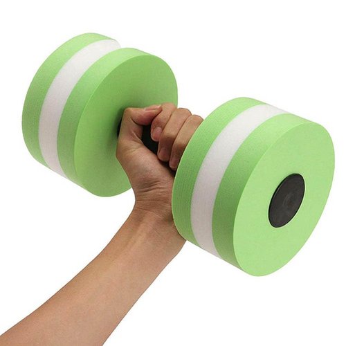 Abaodam 2Pcs Water Dumbbells Barbells for Pool Exercises Green Aquatic Resistance Equipment for Water Aerobics Accessory for Strength and Flexibility Training