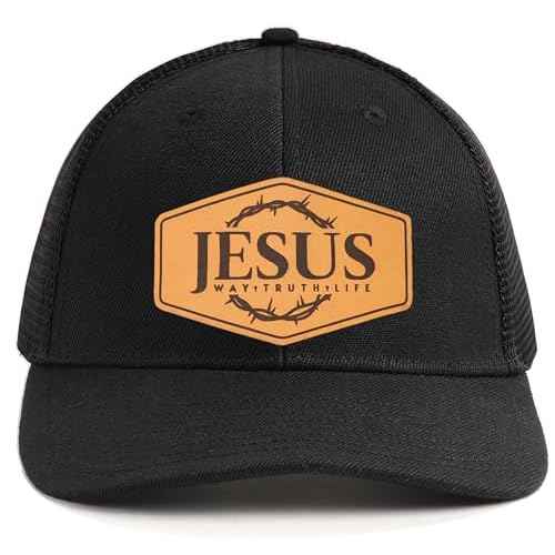 Leather Patch Truker Hat for Men & Women