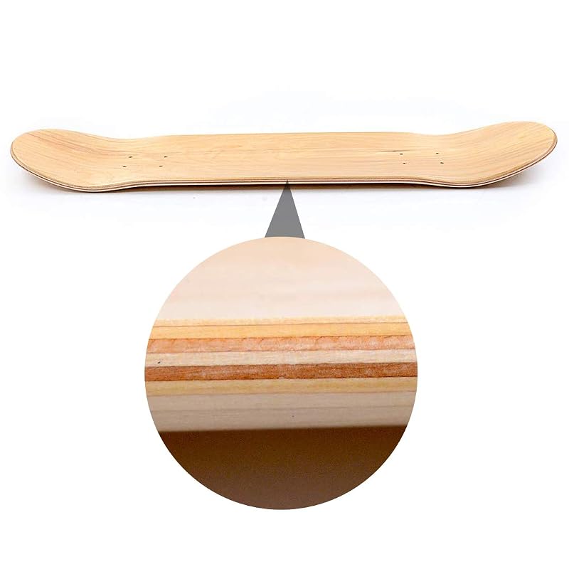 Maple Skateboard Decks Double Tail – Light Decks with Free Grip Tape, 8" x 31.75" (2 PCS)