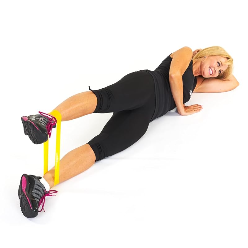 9-Inch Resistance Exercise Bands Set of 5 with Carrying Case – Loop Resistance Bands