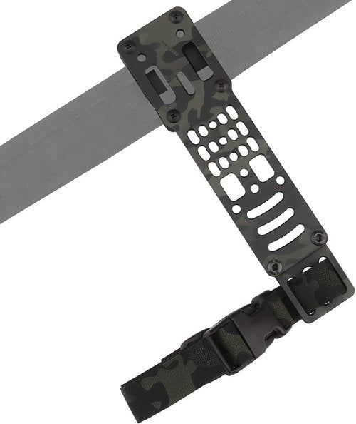 SINAIRSOFT Drop Leg Tactical Metal Modular Holster Adapter MHA Leg Strap Kit Quick Detach Plates for QLS, MLS, ELS Quick-Release Holster Systems (MCBK)