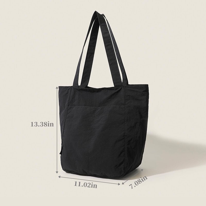 Barsine Tote Bag for Women Unisex Lightweight Nylon Totes Purses and Handbags Large Casual Shoulder Hobo for Travel Gym