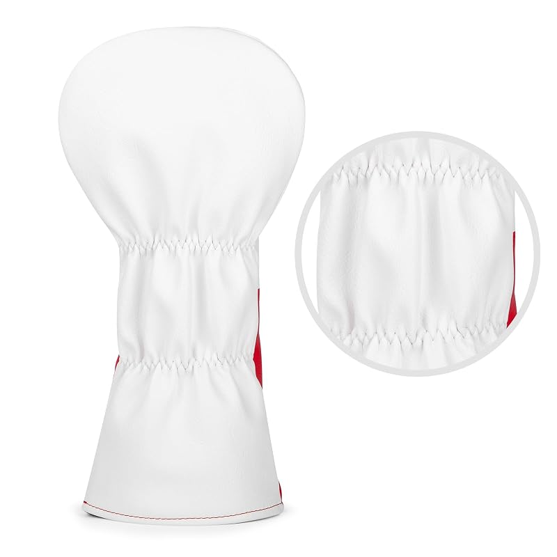 Acebirdie Poker Ace Golf Club Covers – Leather Driver, Fairway & Putter Headcovers (Variation: For Driver)