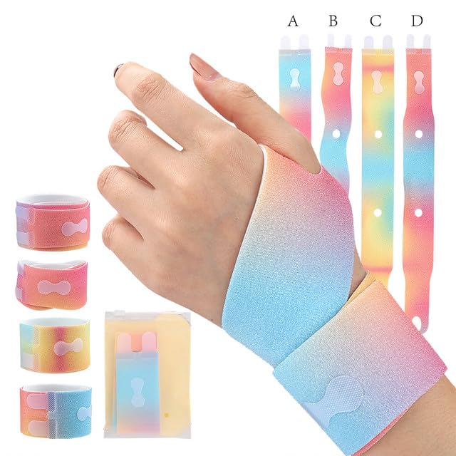 2 Pack Ultra-Thin Wrist Wraps, Adjustable Wrist Support Straps for Fitness, Tendonitis, Carpal Tunnel Arthritis, Wrist Wraps Wrist Pain Relief, Multi-Part wrist wraps for Sports, Gaming & Office B