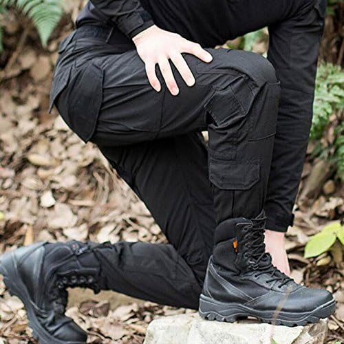 H World Shopping Military Army Tactical Airsoft Paintball Shooting Pants Combat Men Pants with Knee Pads BK