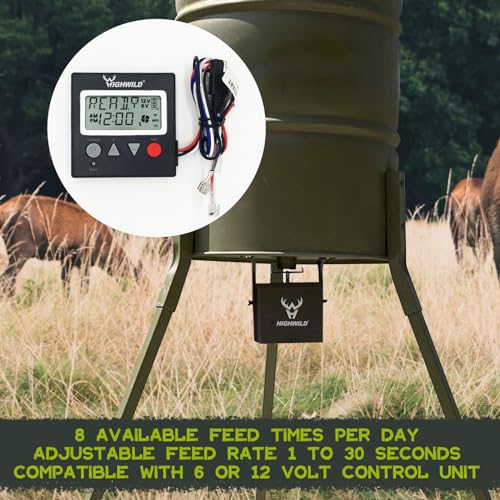 Universal 6V/12V Digital Game Feeder Timer for Wildlife & Livestock