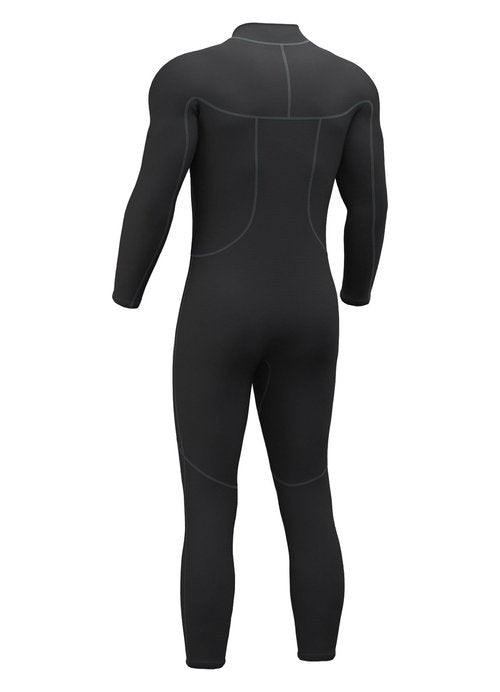 Hevto Men Wetsuits 3/2mm Neoprene Front Zip Full Wet Suit Keep Warm for Surfing Swimming SUP Snorkeling Diving (M2-Black, L)