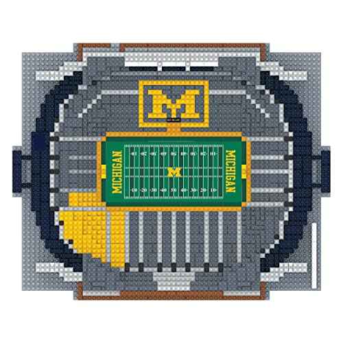 FOCO NCAA Unisex-Adult NCAA College 3D BRXLZ Puzzle Team Football Stadium