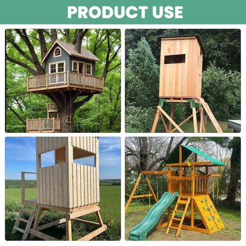 Green Deer Stand Brackets 4x4 for Hunting Platforms - Set of 4, Variation of THIS listing