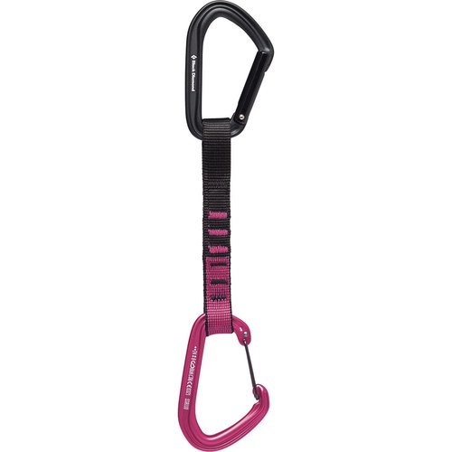 Black Diamond Equipment Hotforge Hybrid Quickdraw for Rock Climbing, Ultra Pink, 16 cm