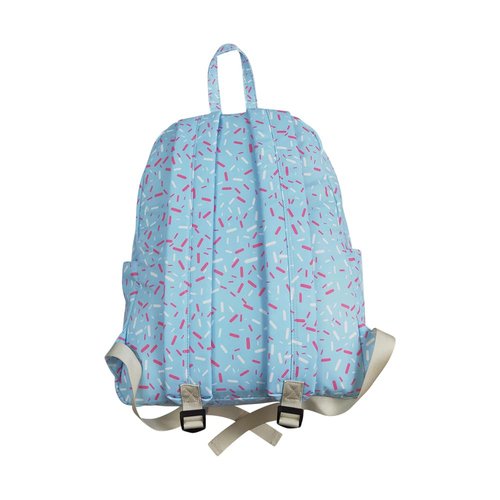 AUPYOOAUP BA0297 blue splatter ice cream drip backpack bag