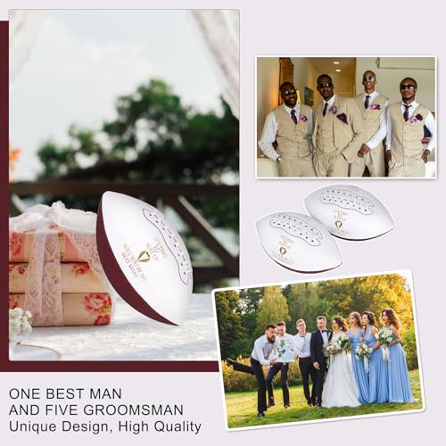 1 pcs Groomsmen Football Gift - Wedding Proposal Keepsake for Best Men, Team Favor