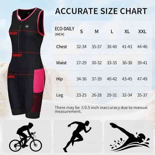 Women's Triathlon Suit Padded Sleeveless Skinsuit One Piece Quick-Dry Trisuit for Runing Swimming Cycling